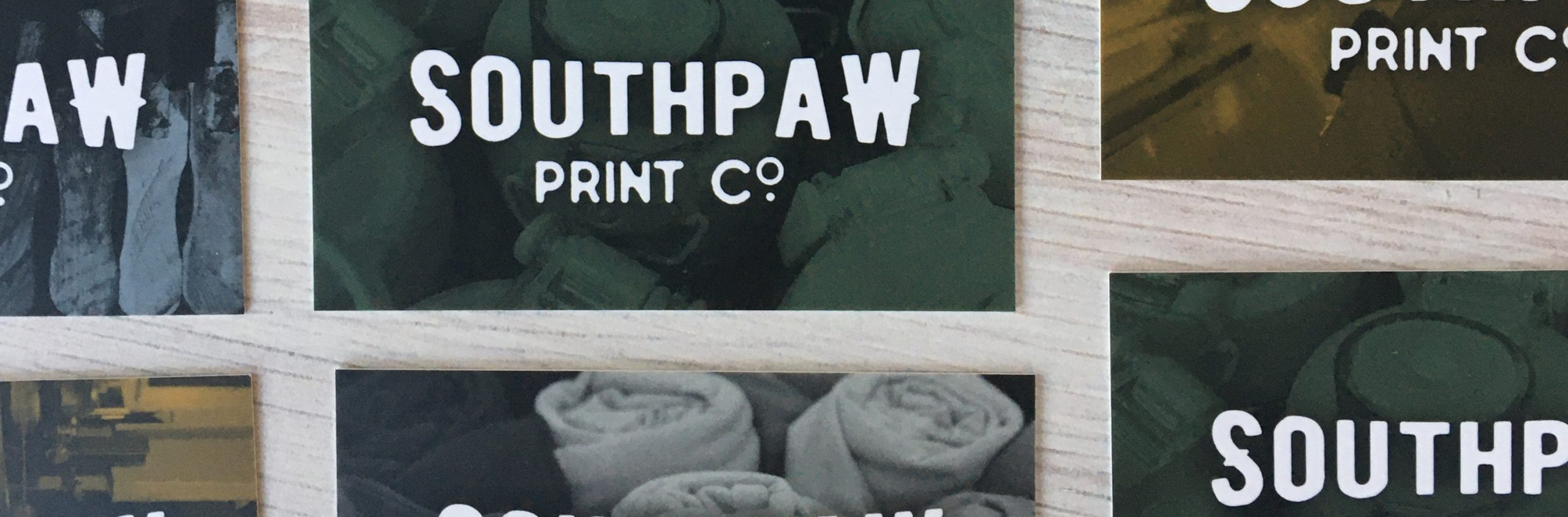 southpaw-span-bizcards Custom Pattern Design for Southpaw Print Co.