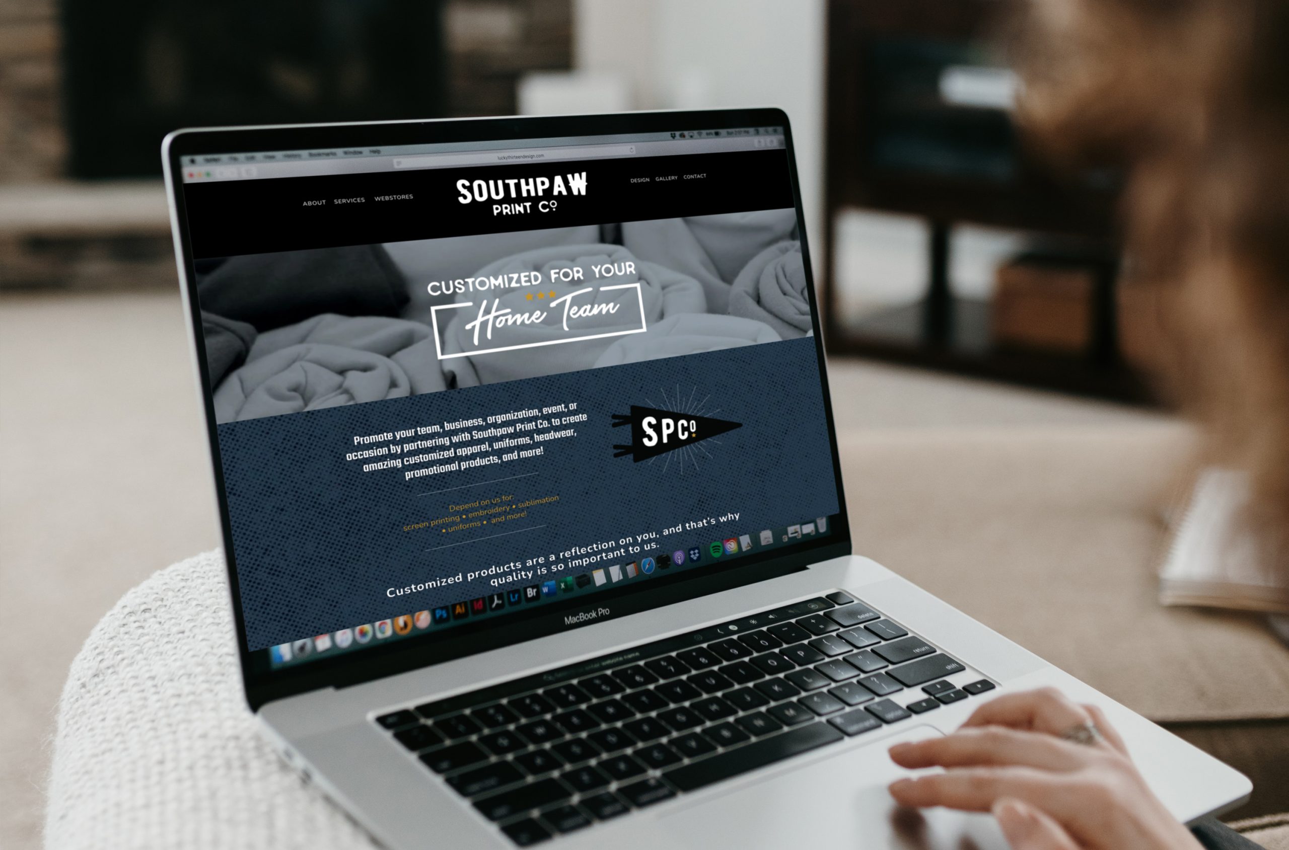 southpaw-span-website Website Design for for Southpaw Print Co.