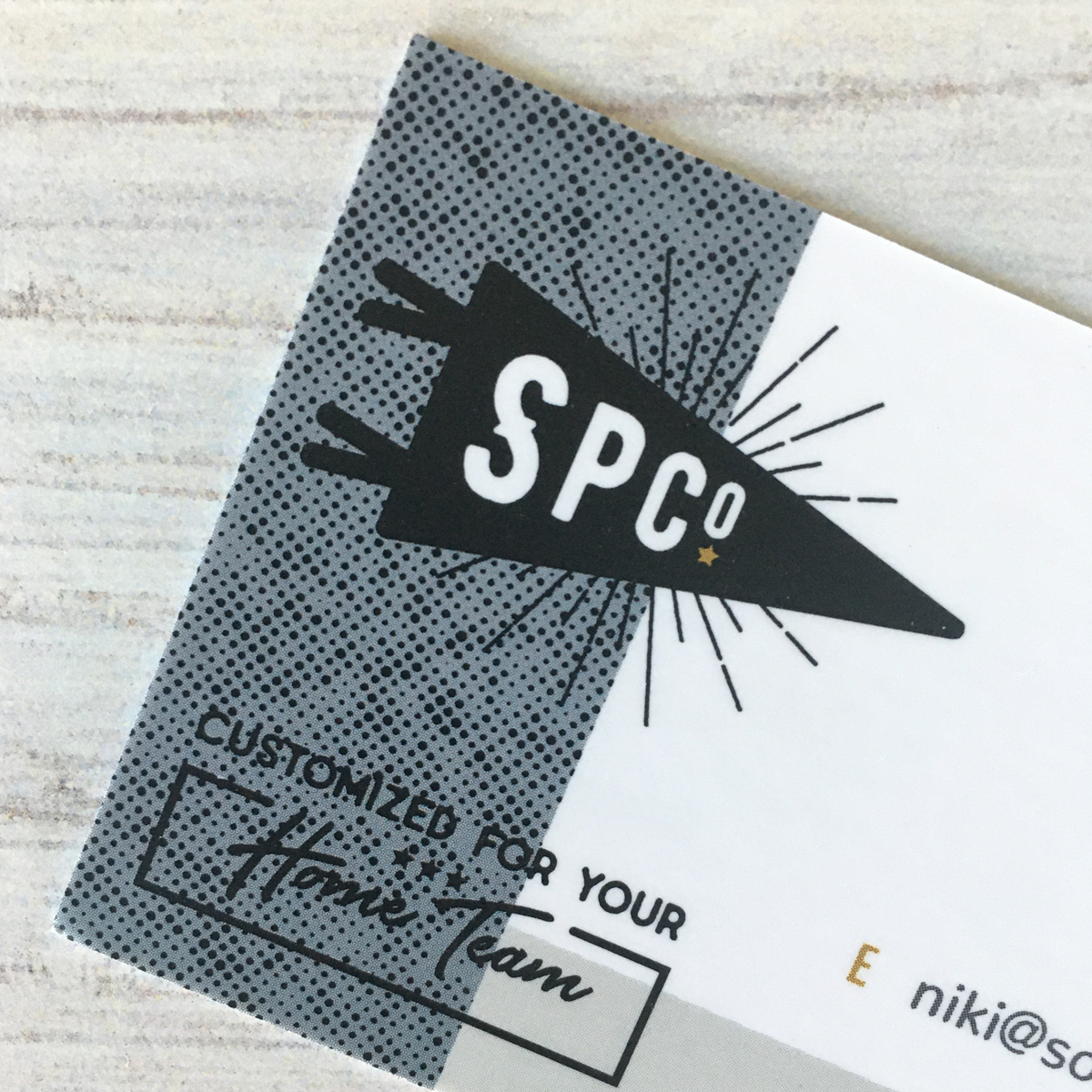 southpaw-square-bizcard2 Business Card Design for for Southpaw Print Co.